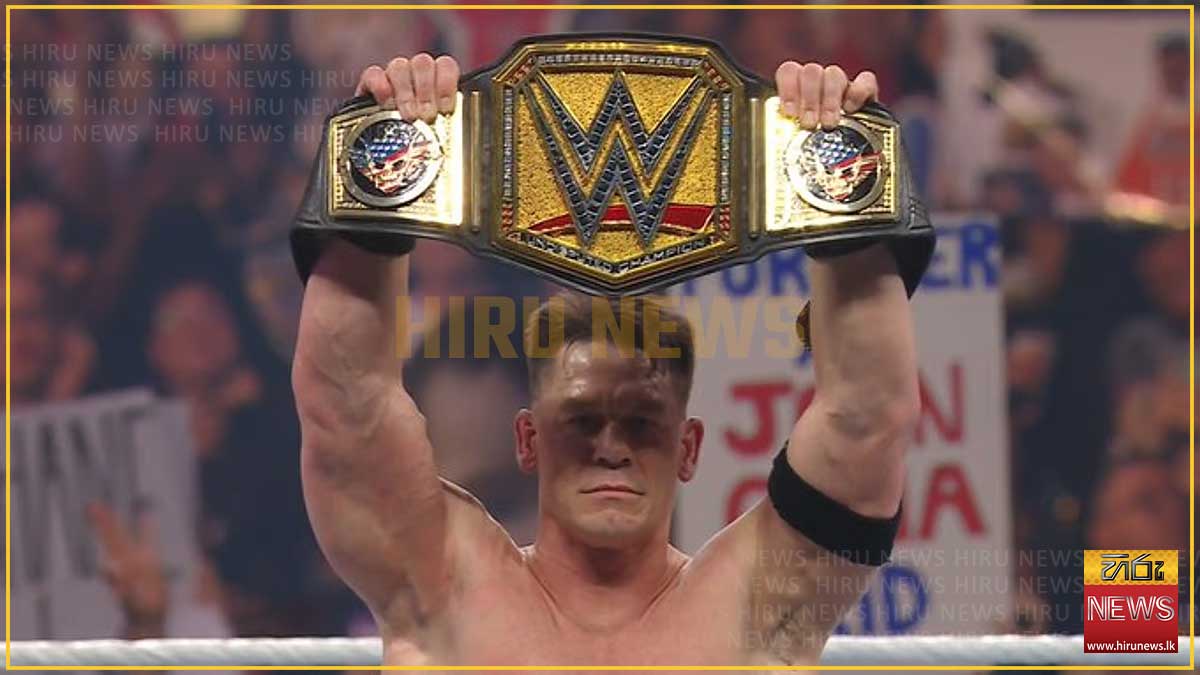 වාර්තාවක් පිහිටුවමින් ජෝන් සීනා 17 වන වරටත් ලෝක ශූරයා වෙයි