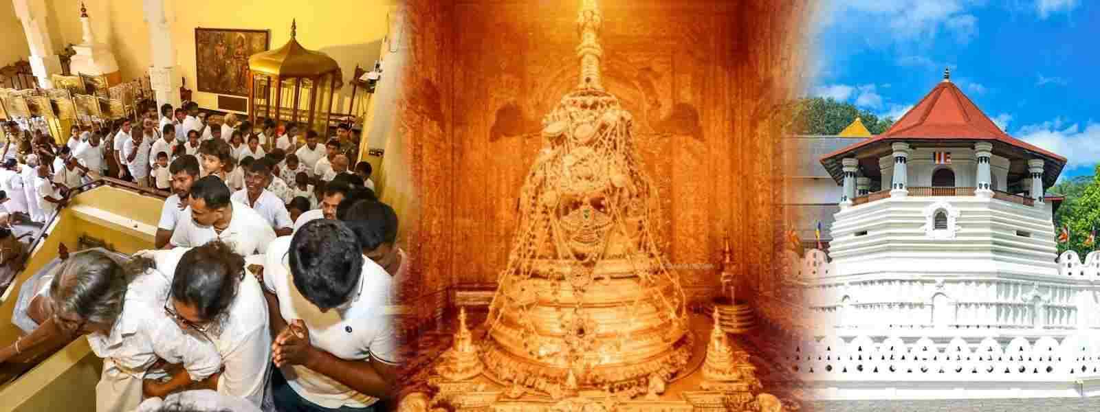 සිරි දළදා වන්දනාව අදින් අවසන්.... මහනුවර පිරිසිදු කිරීමට විශේෂ වැඩපිළිවෙළක්.