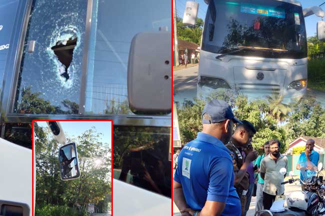 බස් චණ්ඩි මට්ටු කළ මීගහතැන්න පොලීසියට මගීන්ගෙන් ප්‍රශංසා