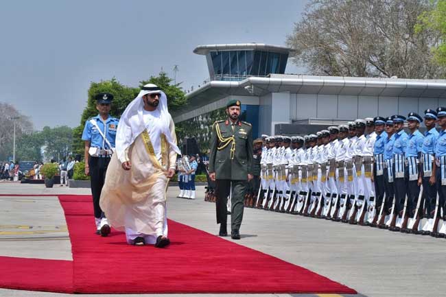 ඩුබායි ඔටුන්න හිමි කුමරු ඉන්දියාවට