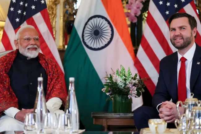 අමෙරිකාවේ උප ජනාධිපති ඉන්දියාවට