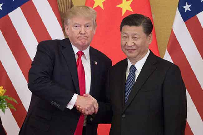 චණ්ඩ වූ ට්‍රම්ප් චීනයට හිස නමයි ද ?