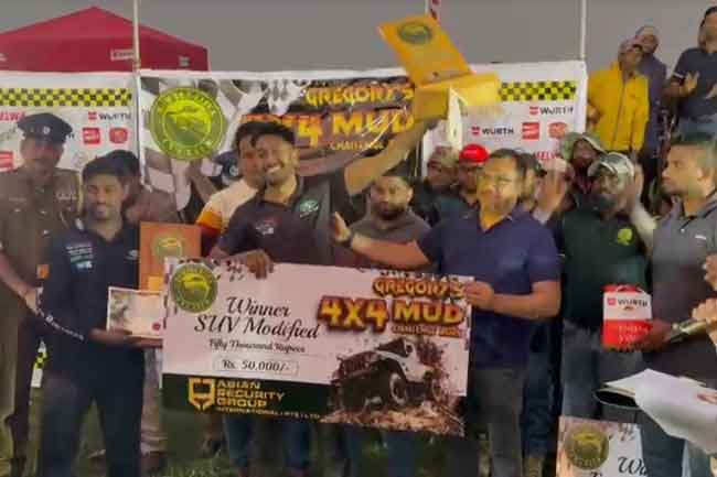 Gregorys 4x4 Mud Challenge 2025 සාර්ථකව අවසන් වෙයි
