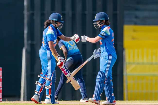 ඉන්දීය කාන්තා පිලට එක්දින ජයක්