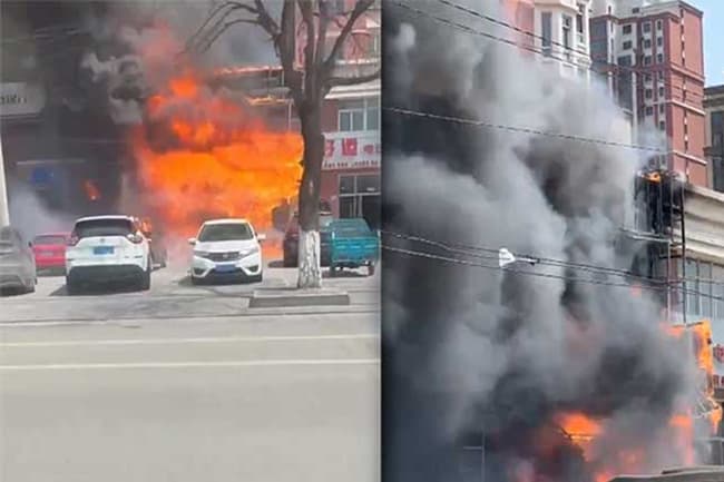 චීනයේ අවන්හලක ගින්නක් - 22ක් ජීවිතක්ෂයට